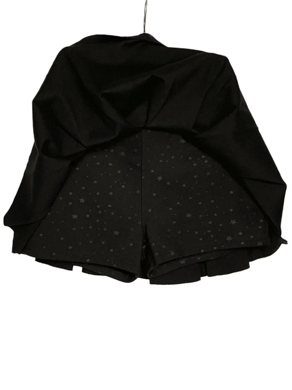 Girls Size 10 Black Star Pleated Skort Tractr Ponte Chain